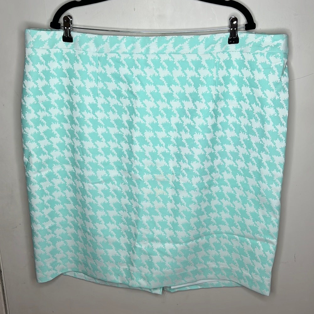 Christian Siriano Houndstooth Pencil Skirt